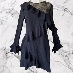 Like new 1st sight black long sleeve lace dress